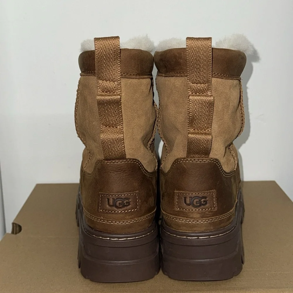 UGG Men's Brown and Tan Boots - Picture 3 of 6
